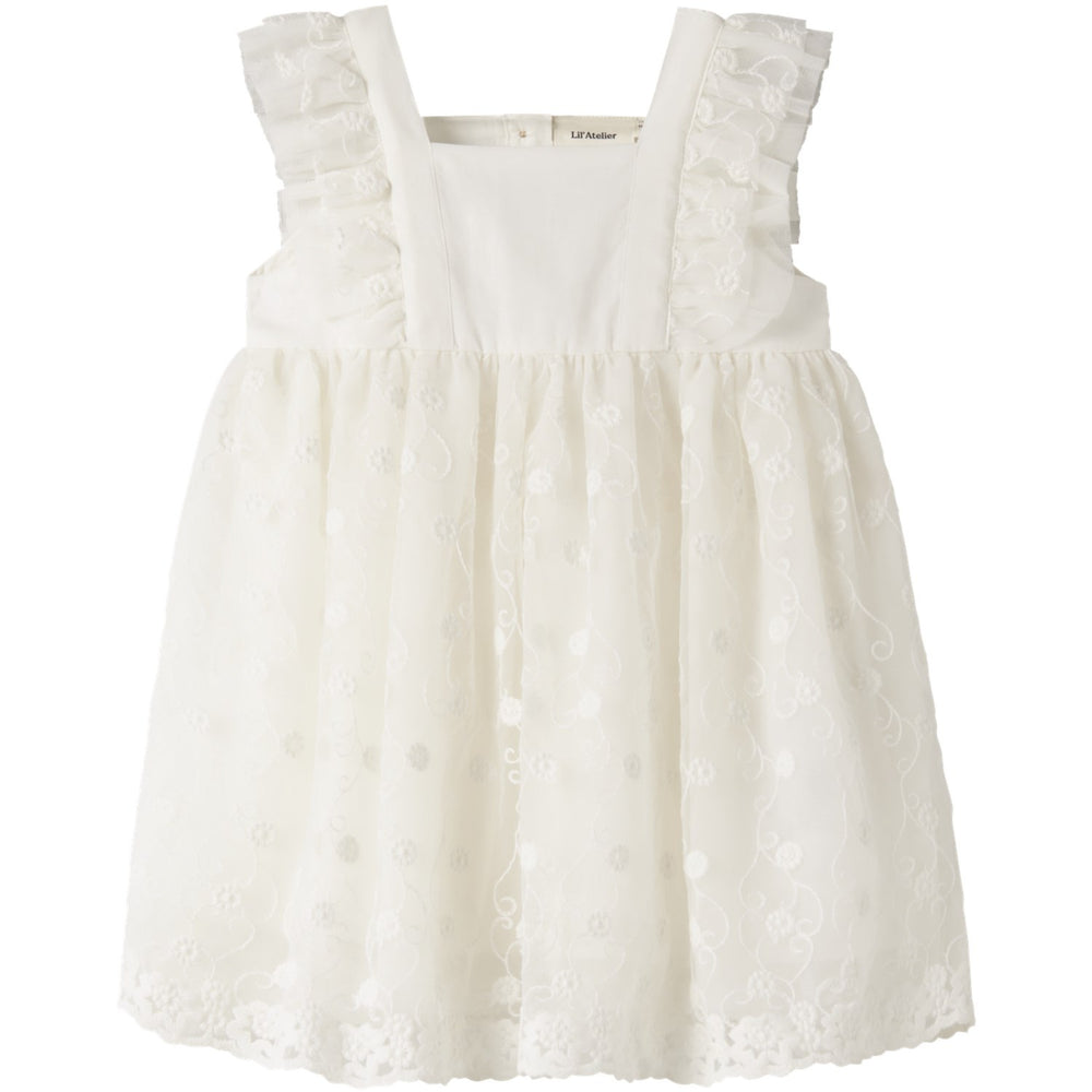 Køb Lil'Atelier Coconut Milk Nmffeya Sl Tyl Kjole Lil