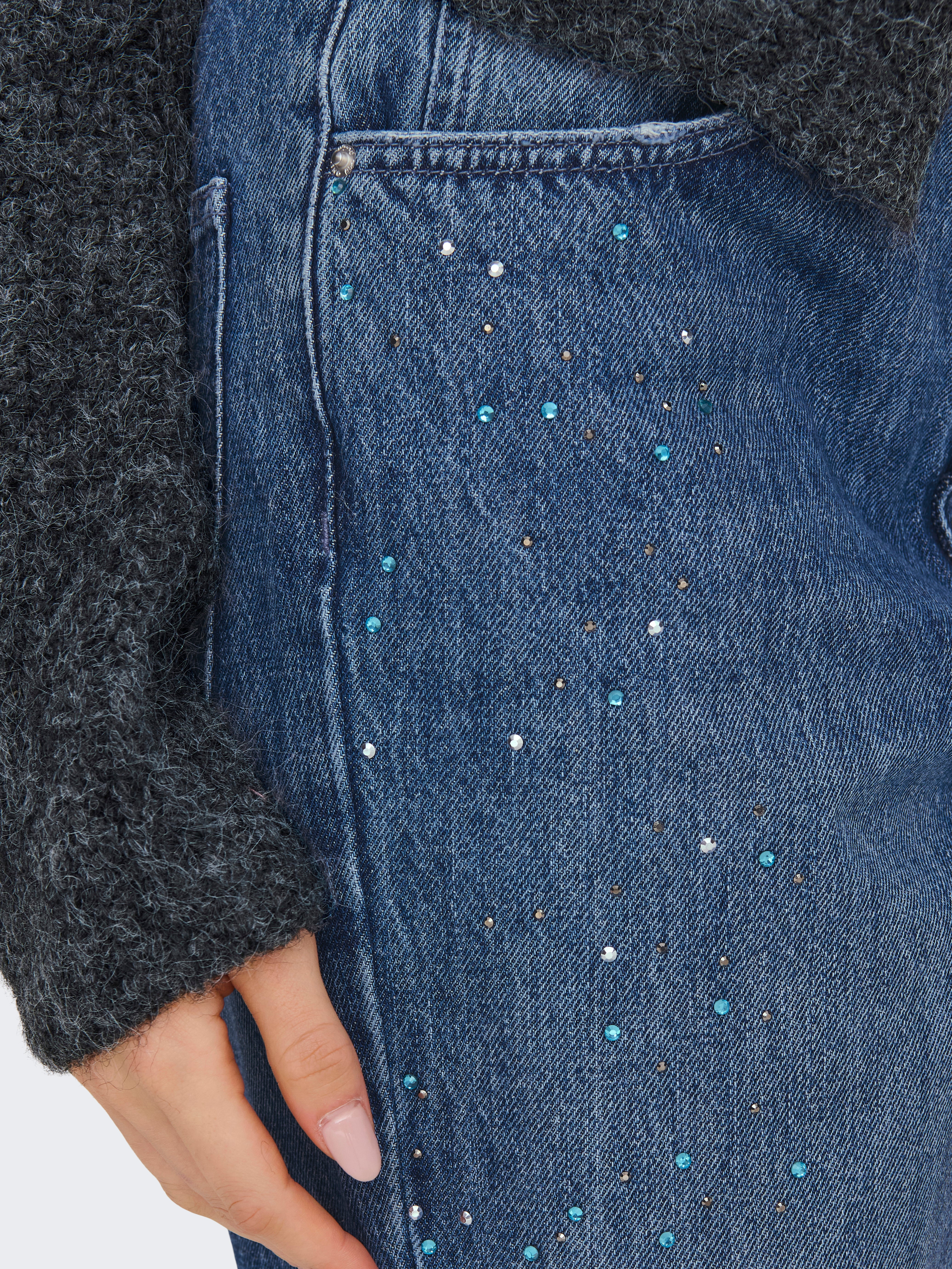 ONLROBYN Hohe Taille Gerade geschnitten Jeans Medium Blue Denim