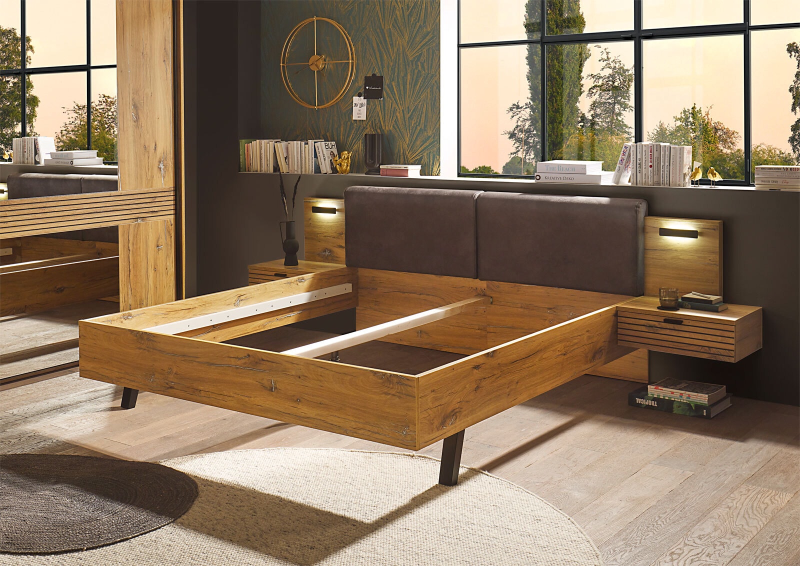 Bettanlage Trattino 295,4x94x215,5cm Liegefläche 180x200cm