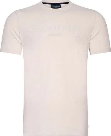 Cavallaro Beciano T-Shirt Logo Ecru 117241004 kopen