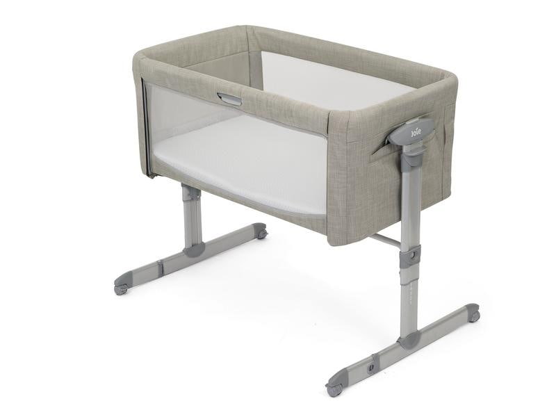 Joie Beistellbett Roomie Glide Almond 52 x 84 cm Babybett mit Wiegefunktion