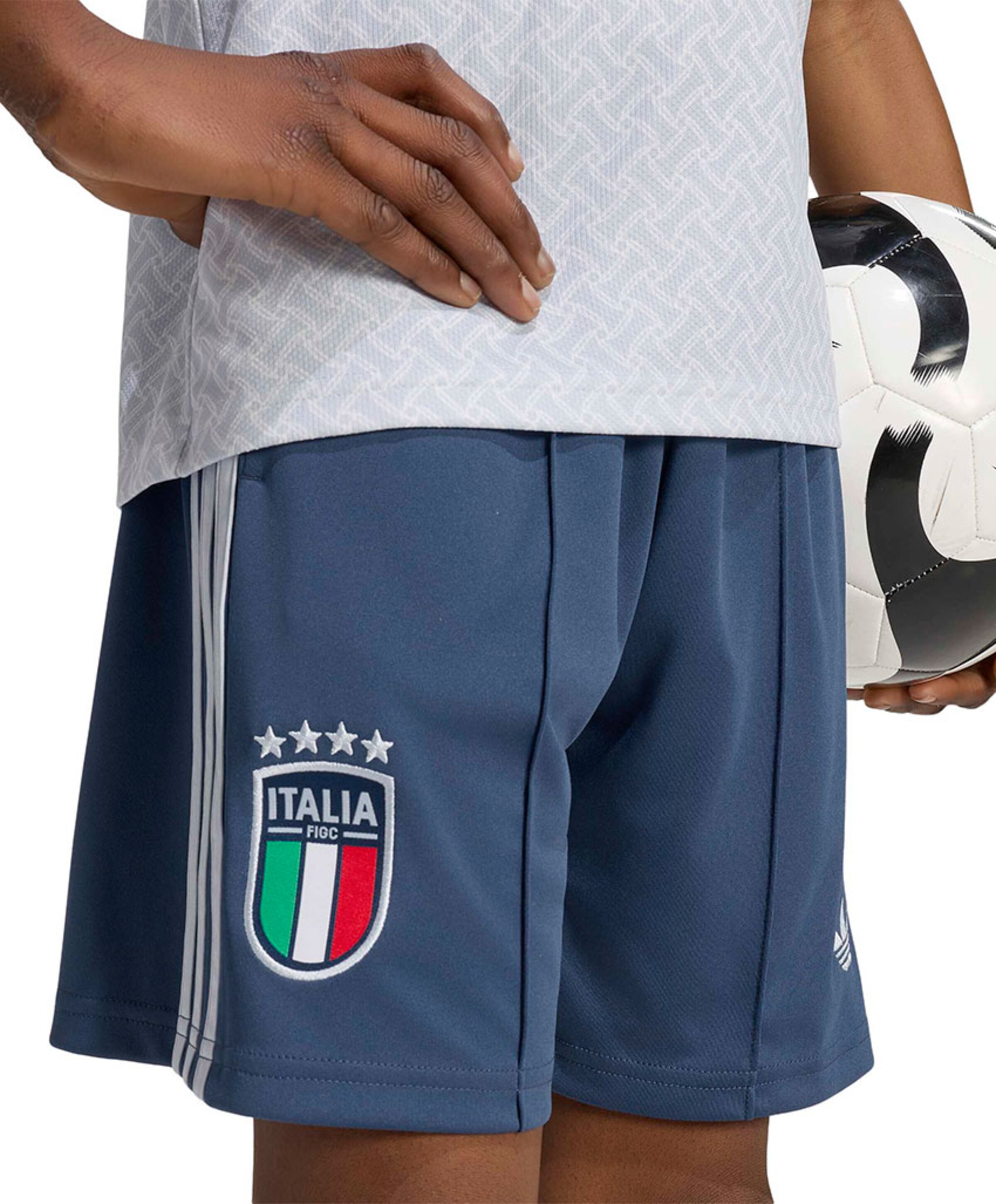 Adidas Figc A Sho Y jongens shorts blauw