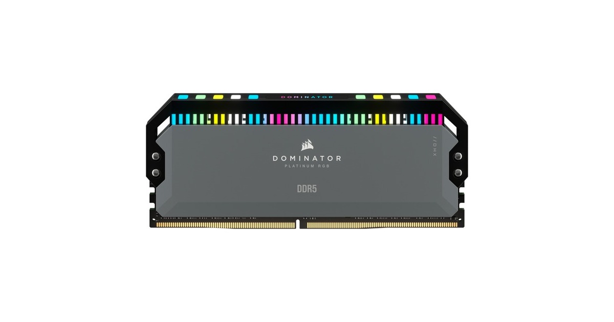 Corsair32 GB DDR5-6000 Kit werkgeheugen  (Zwart, CMT32GX5M2B6000Z30K, Dominator Platinium RGB, EXPO)