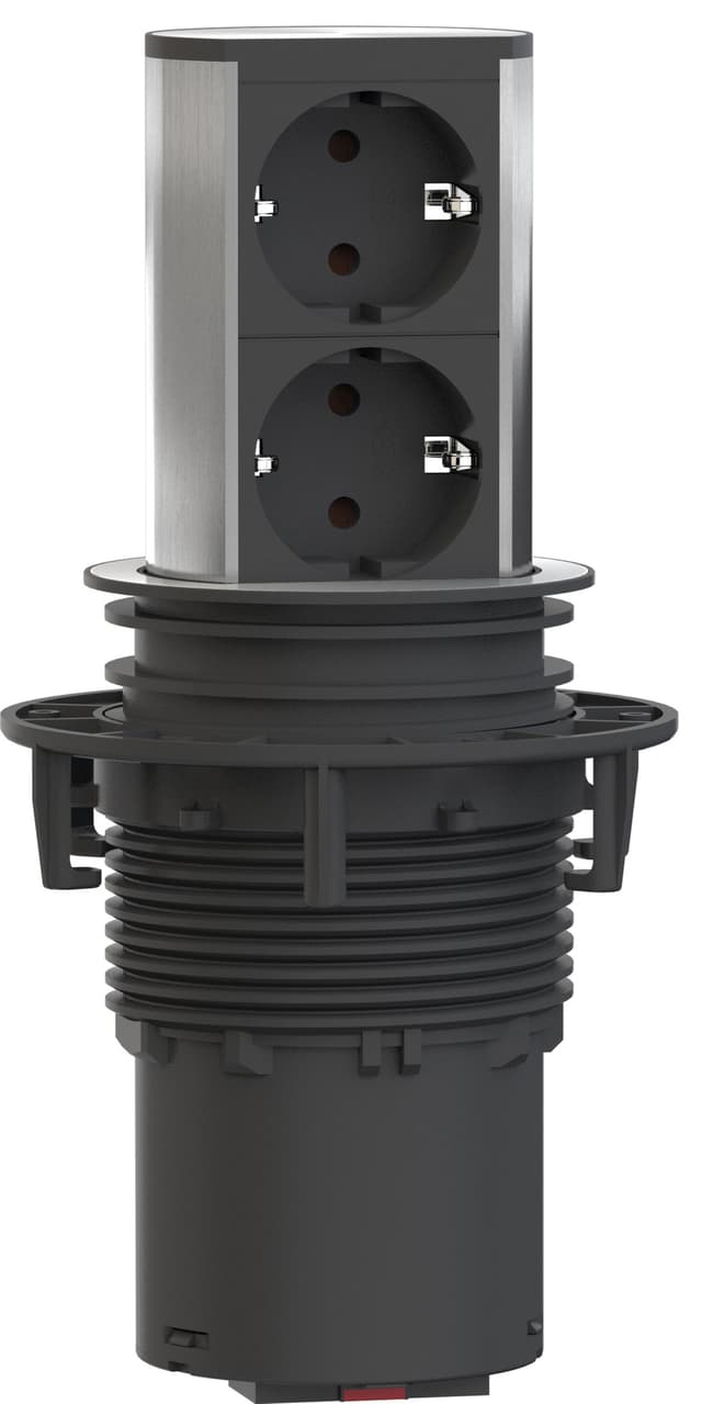 Epoq Elevator tryk-ud-stikkontakt (steel)