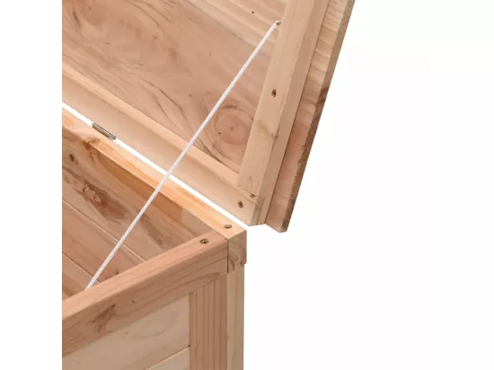 Boîte de rangement de jardin 50x49x56,5 cm bois massif de sapin