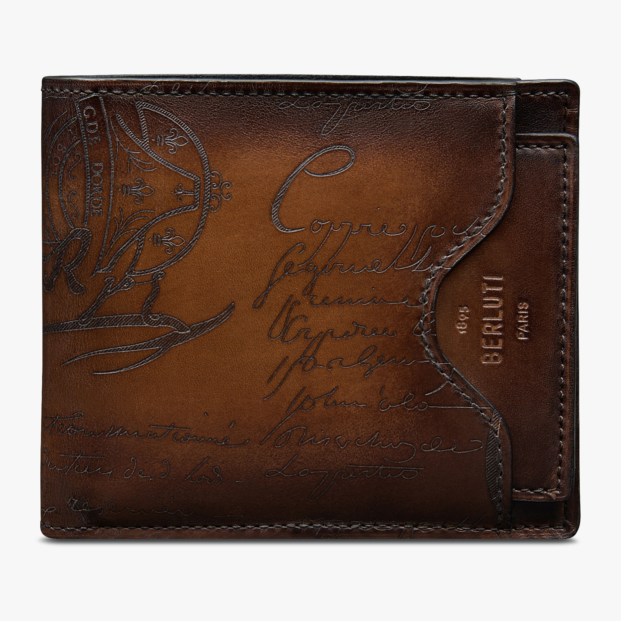 Portefeuille Makore 2 en 1 En Cuir Scritto