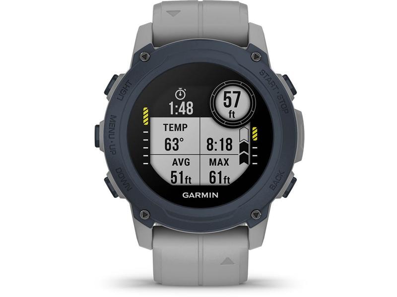 GARMIN Sportuhr Descent G1 Hellgrau/Grau GPS Fitness Smartwatch