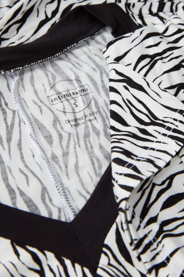 Camiseta de manga curta Go Animalier em viscose