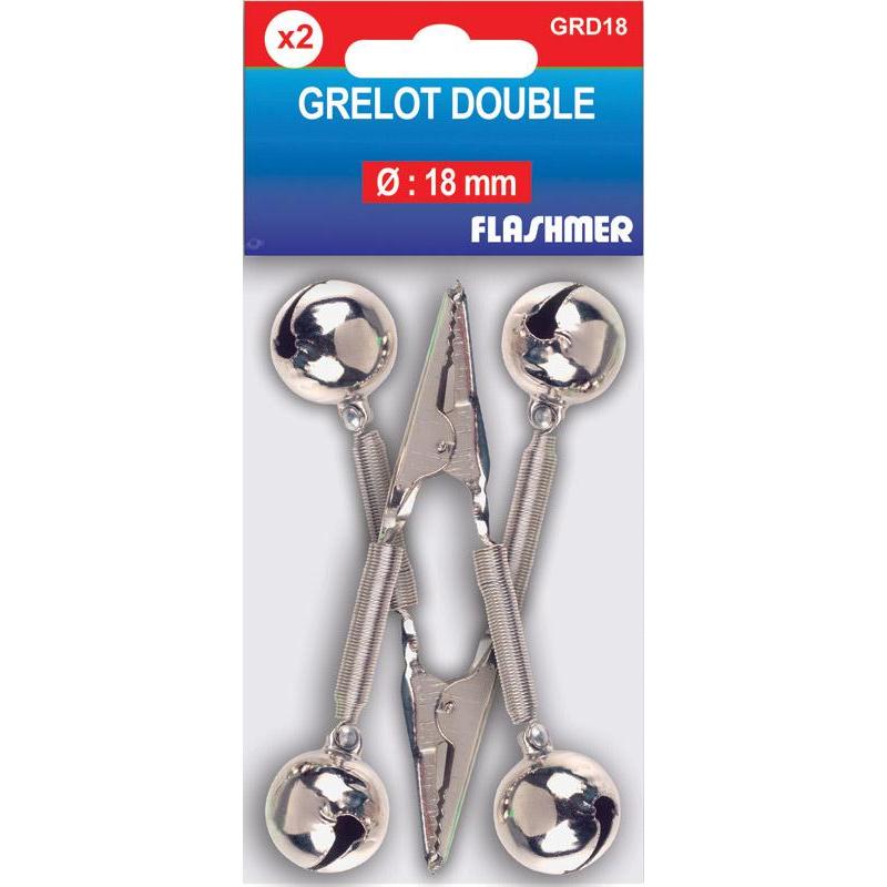 Grelot Double Flashmer Pince Crocodile