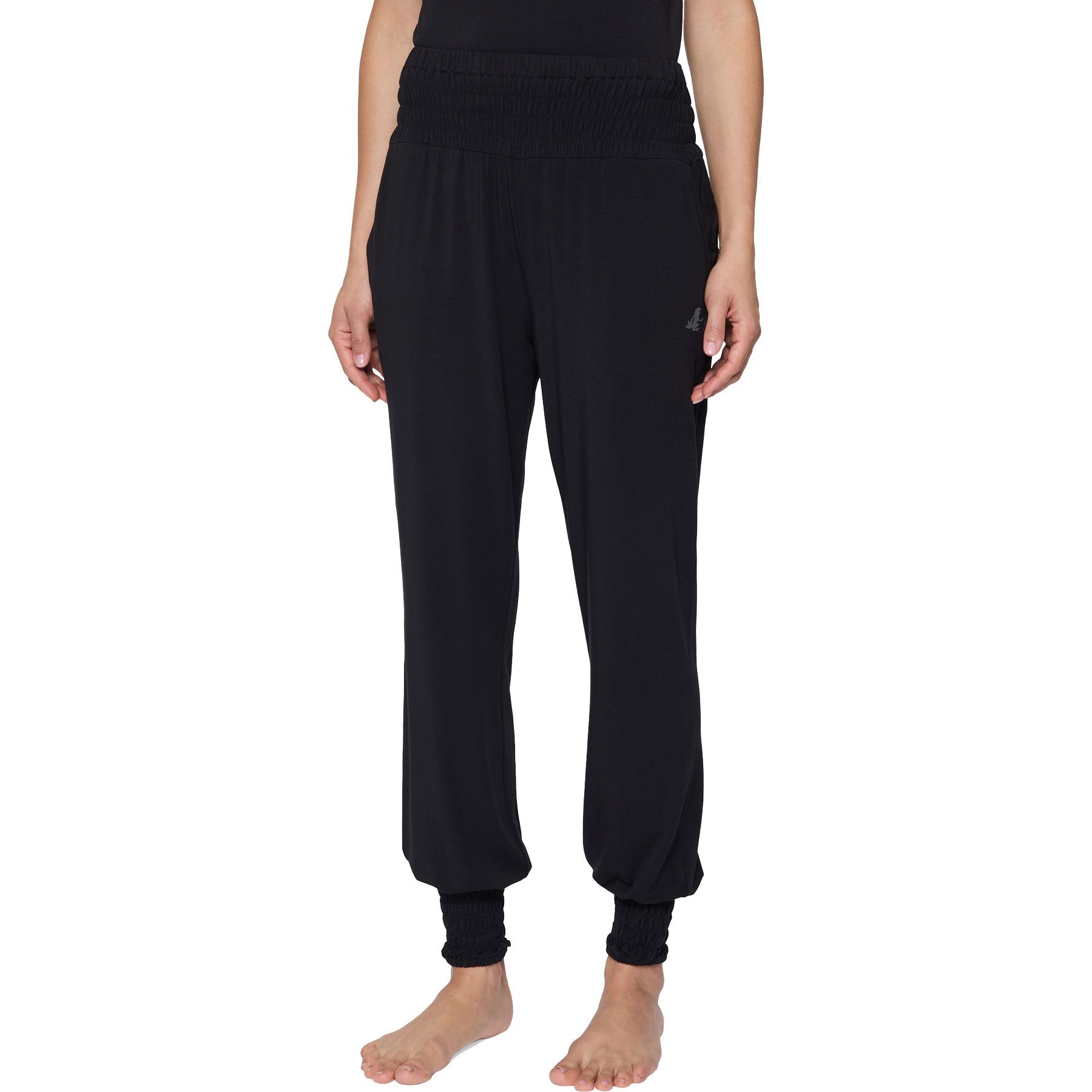 Curare Smoked Jogginghose Damen schwarz