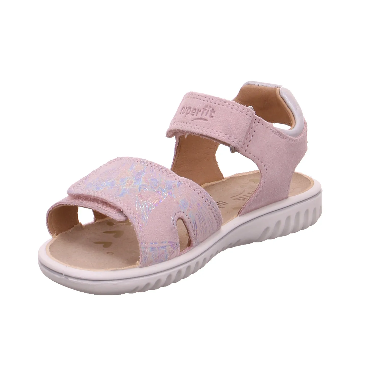 SUPERFIT Kleinkinder-Sandale Rosa Leder  Mädchentraum