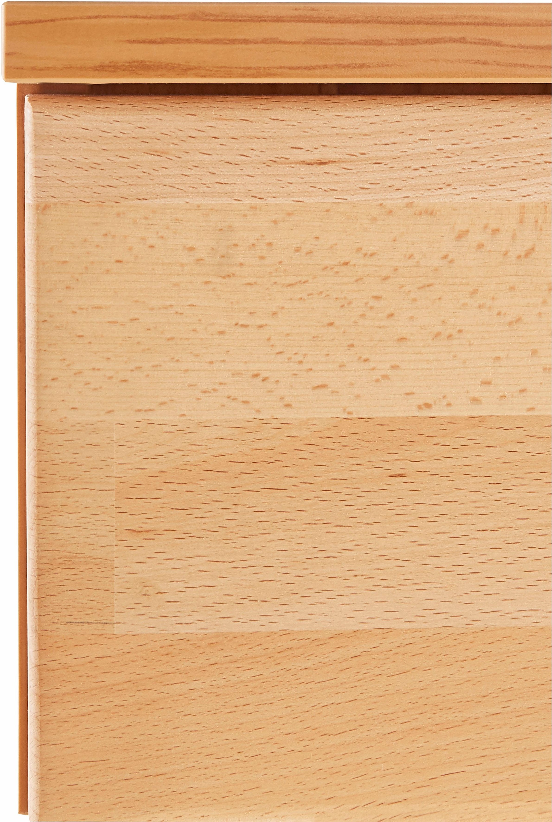Home affaire Highboard »Vetro,150cm breit,40 cm tief,Fronten Massivholz,9 Fächer« Kernbuche massiv, Holzwerkstoff, 3Türen,6 Schubladen, Griffmulden