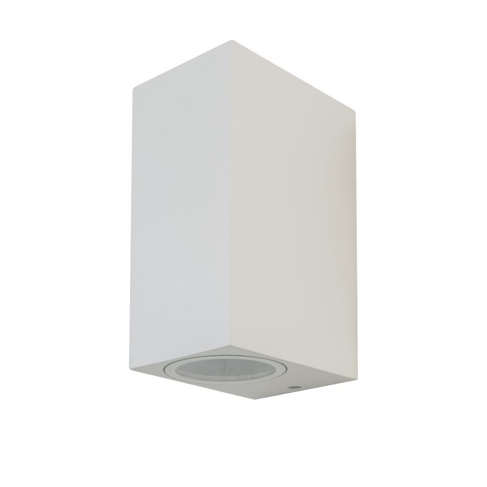 V-TAC VT-7652SQ - GU10 Buitenverlichting - Wandmontage - Armaturen - Wit - IP44