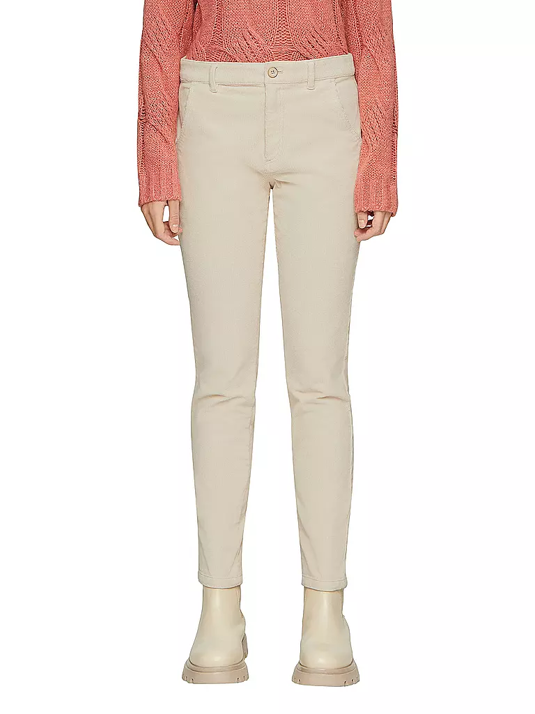 S.OLIVER Cordhose Slim Fit beige