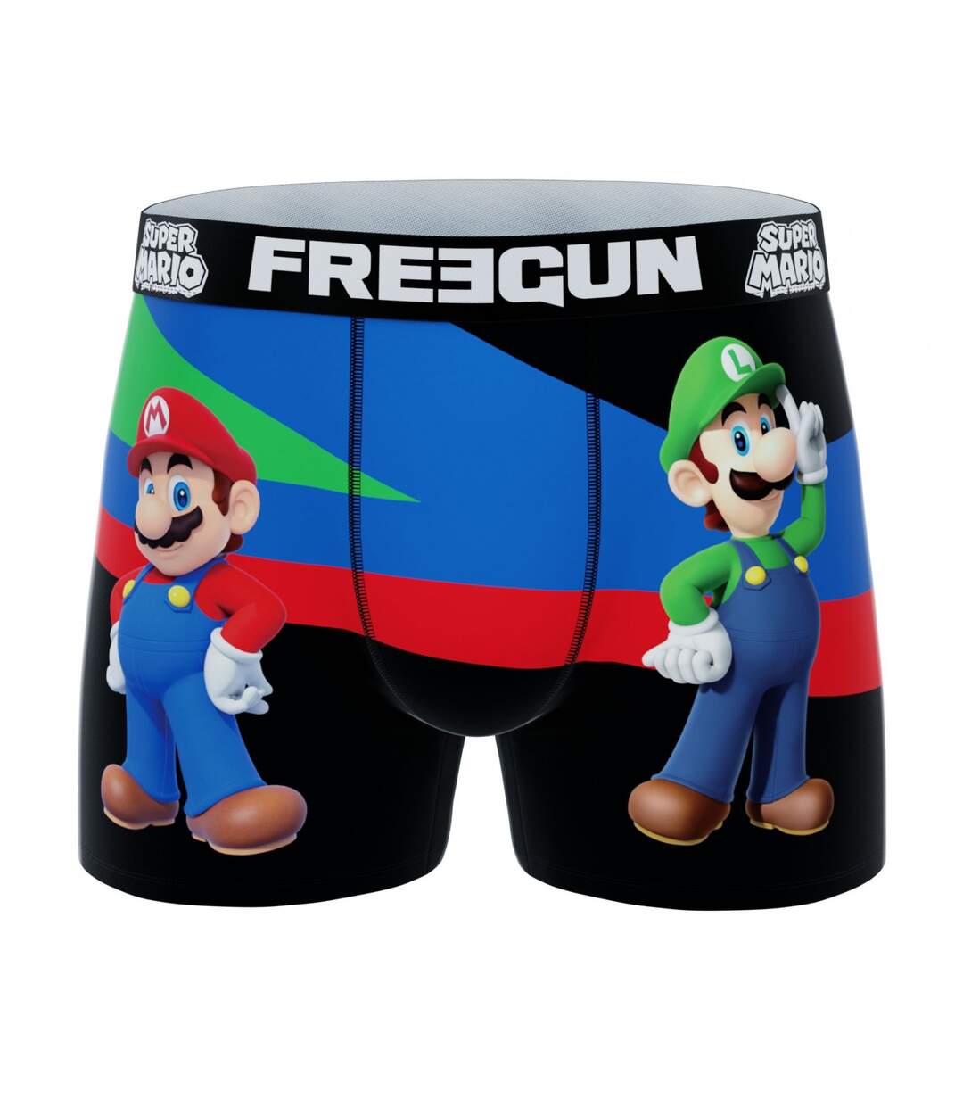 Boxer Homme Super Mario Bros, Caleçon Homme Mario, Luigi et Toad (Lot de 3)