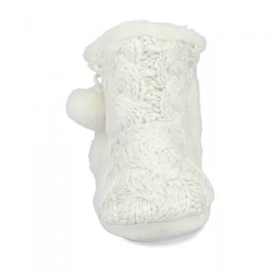 Chaussons bottines BLANC MERRY SCOTT