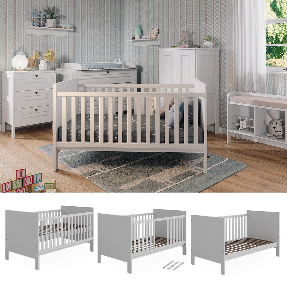 Vitalispa Babybett Ajaton Weiß 144,4 x 83 cm