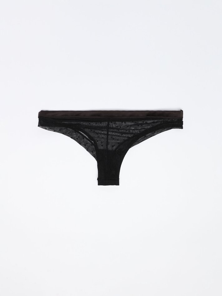 Conjunto de 2 tangas de tule - Pretas