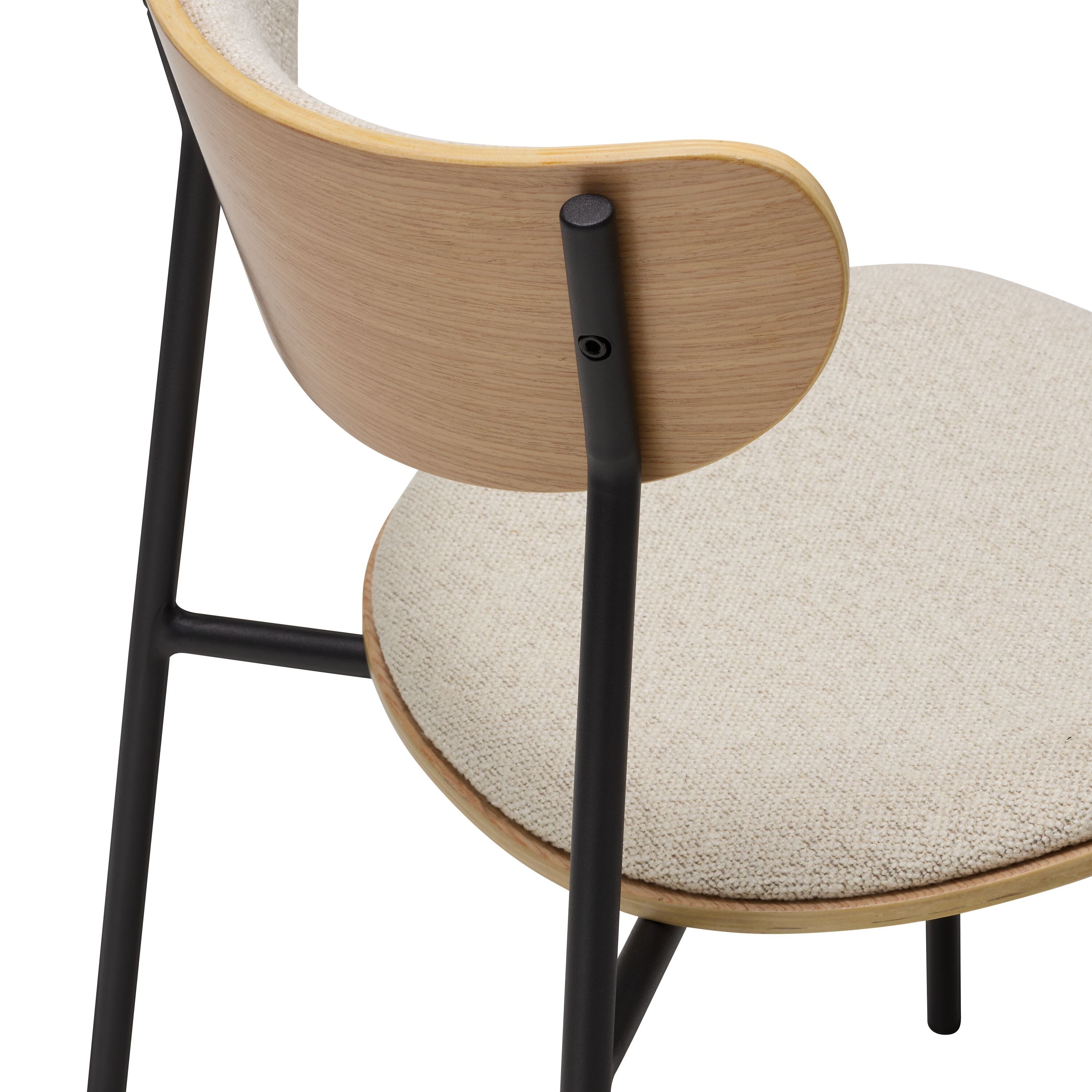 LENZO Stuhl - Beige / B: 49.0 cm x T: 52.0 cm x H: 82.0 cm