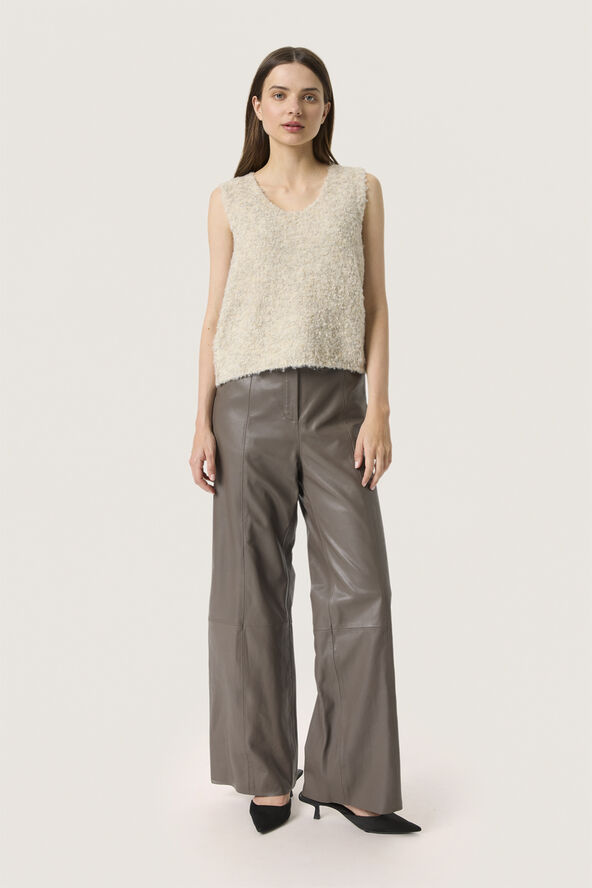 Soaked in Luxury SLVenessa Vest Oatmeal melange