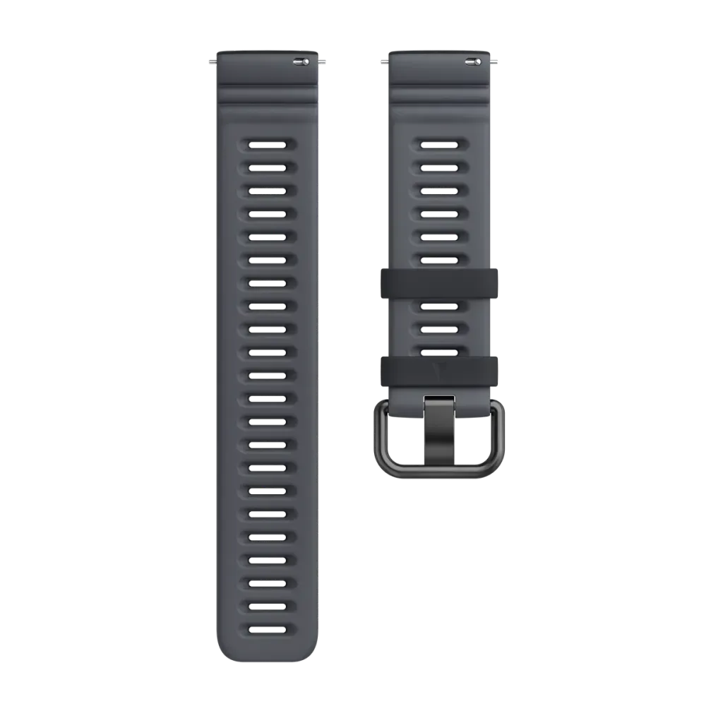 Hochwertiges Polar Silikonarmband, 22 mm 39,90 € Stylisches, stabiles und sportliches Silikonarmband mit Edelstahlschließe und schnell lösbaren Federstegen. So wechselst du Bänder immer und überall, einfach und in Sekundenschnelle. Kompatible Produkt