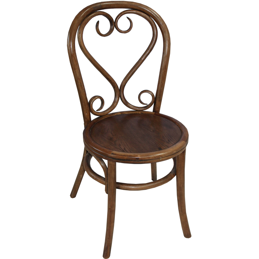Chaise brasserie en bois d'orme montmartre