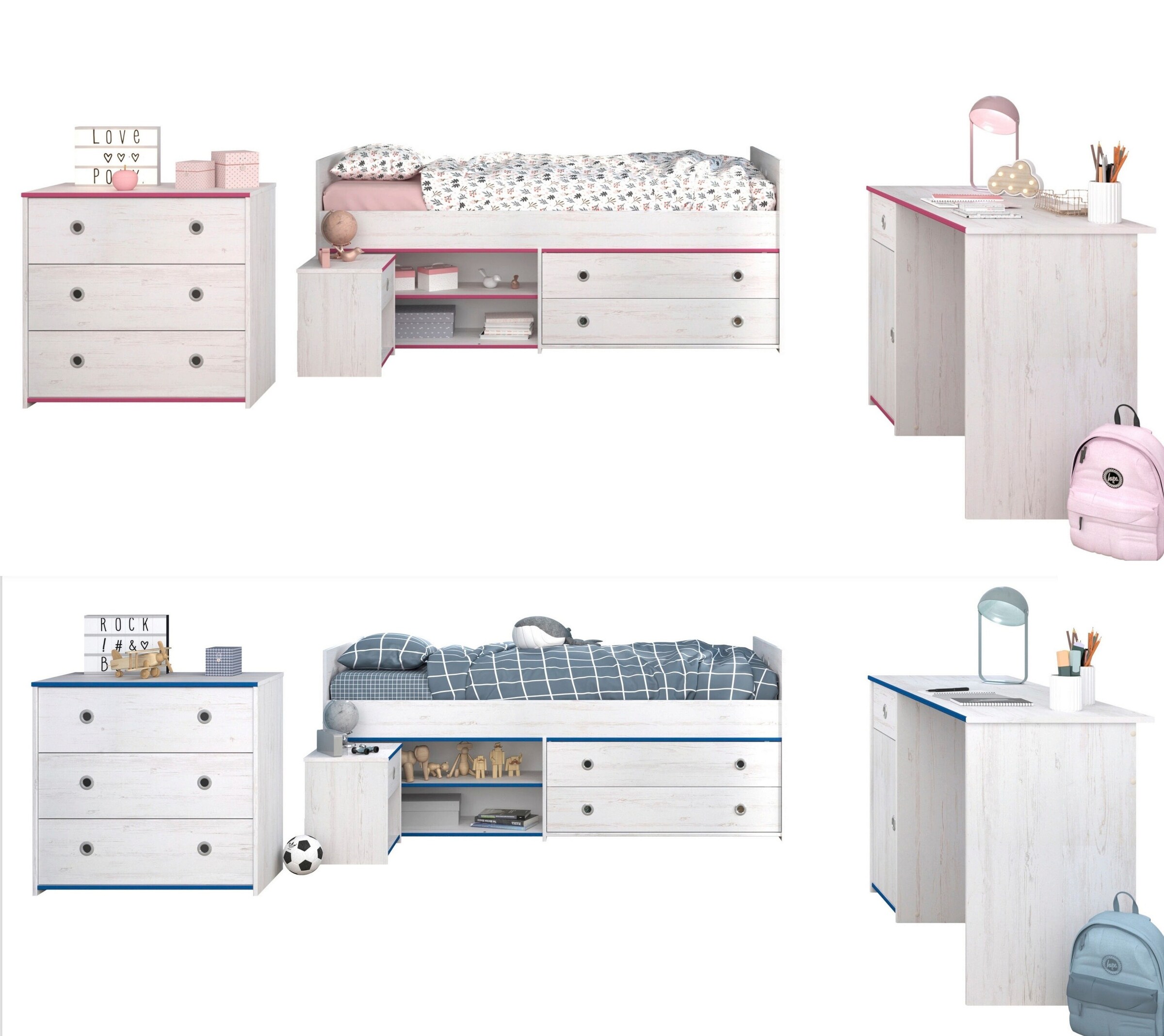 PARISOT Kinderzimmer-Set 4-tlg. 
