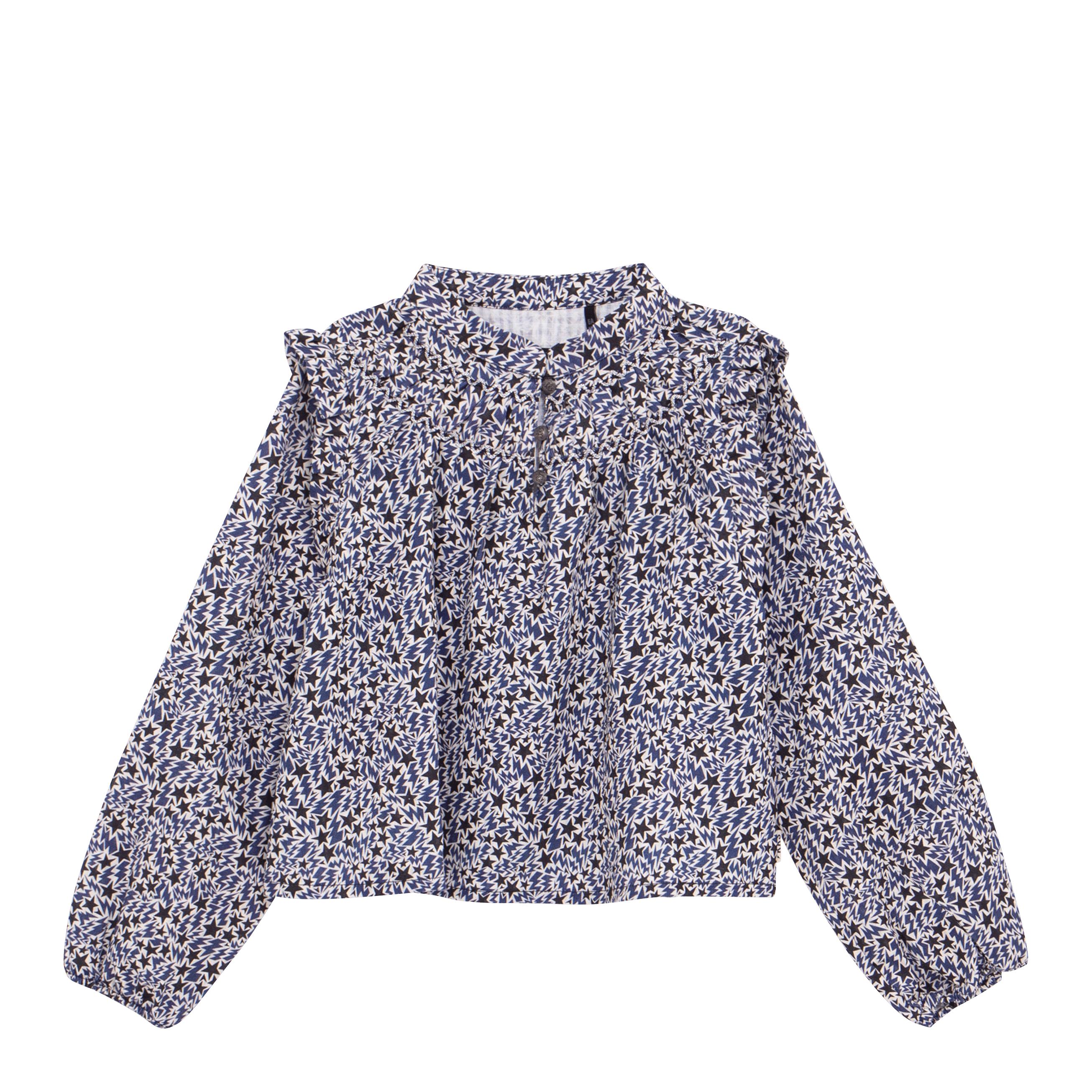 Chemise imprimée en coton | Bleu