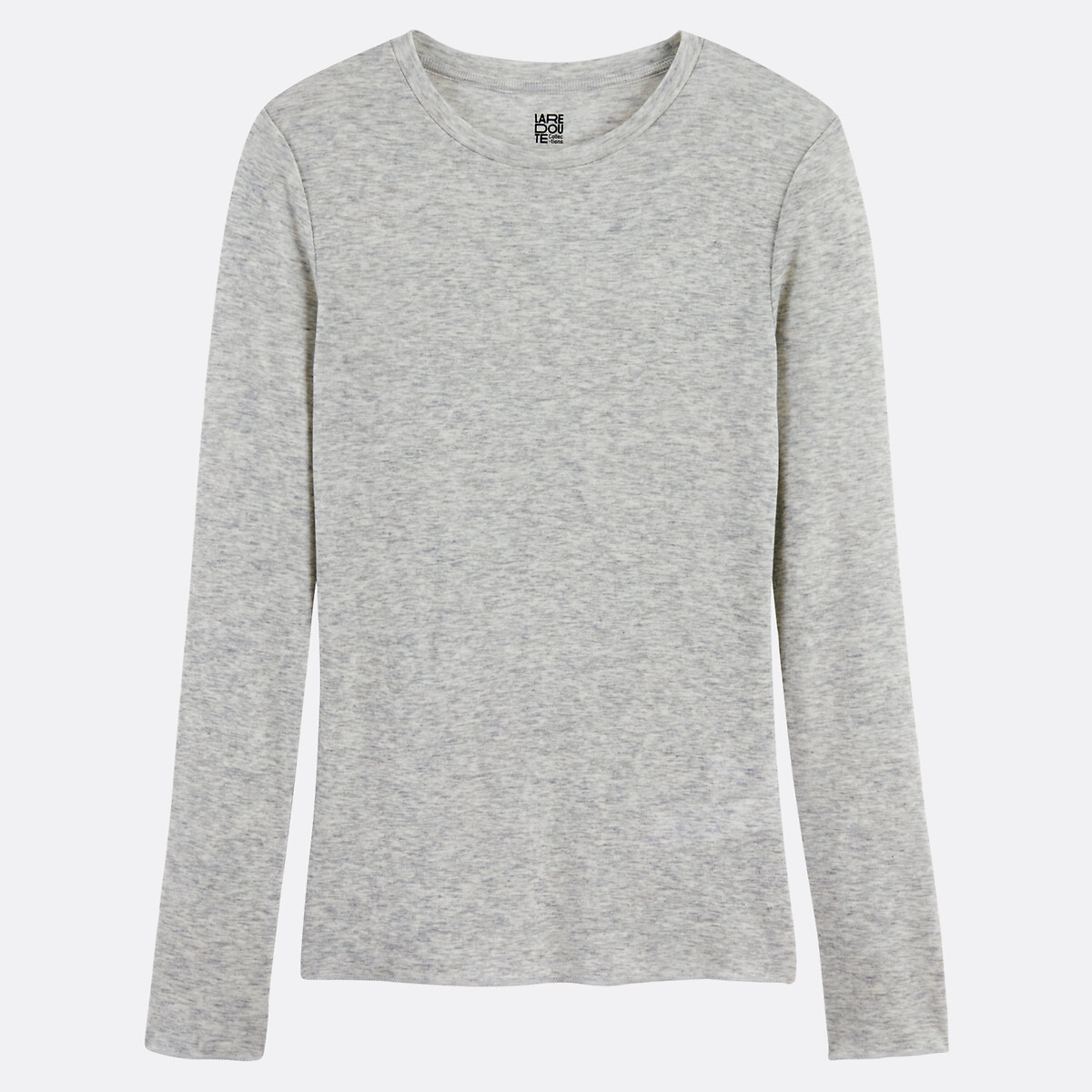 COLEÇÃO LA REDOUTE<br>Camiseta de gola redonda e mangas compridas