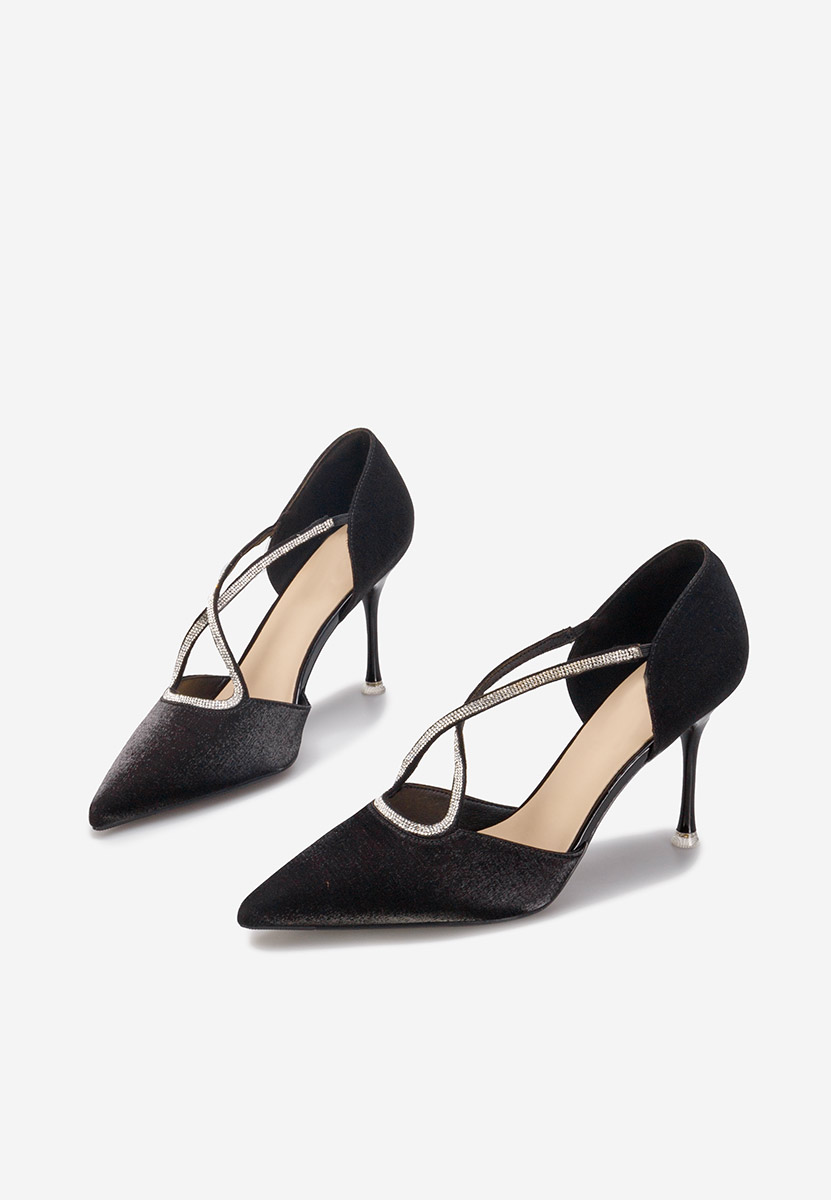 Chaussures stiletto noirs Magnesea