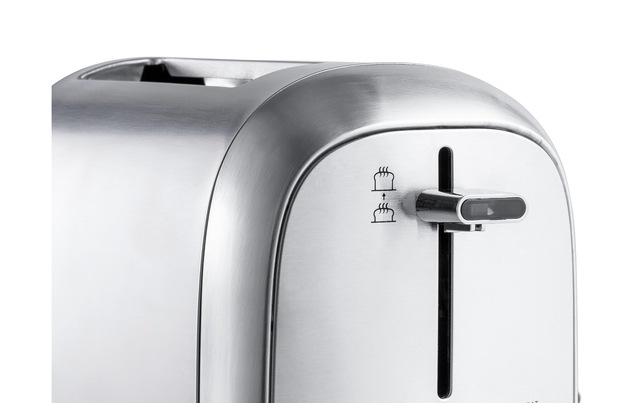 FURBER Toaster »Crusty Silberfarben« 2 lange Schlitze für 2 Scheiben 850 W