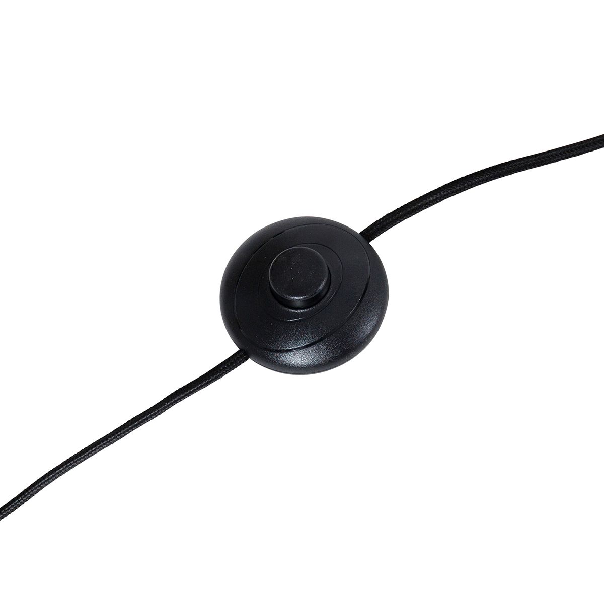 Oosterse vloerlamp messing met zwart 2-lichts - Louka