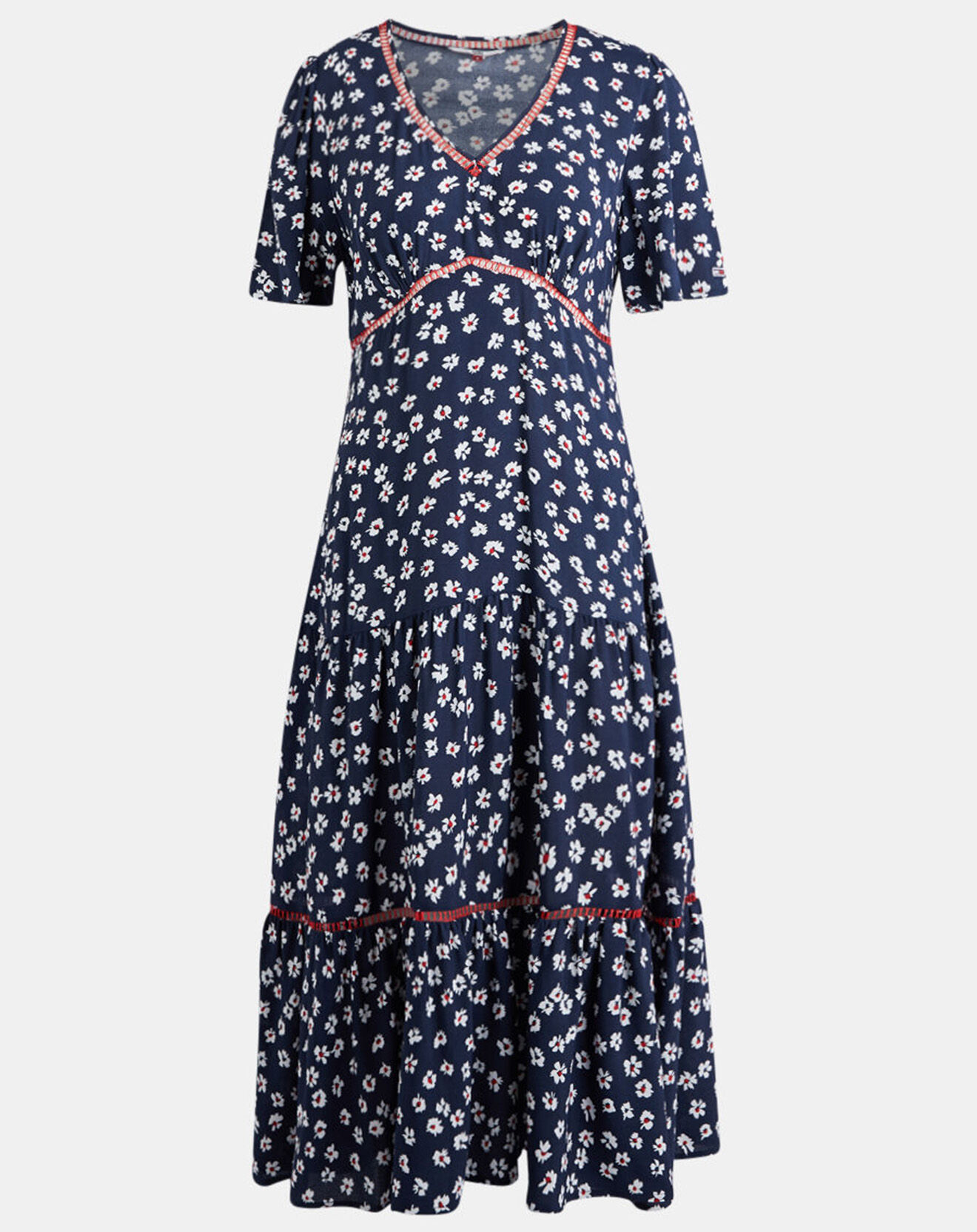 Tommy Jeans Robe fluide imprimée Fleurs bleu marine