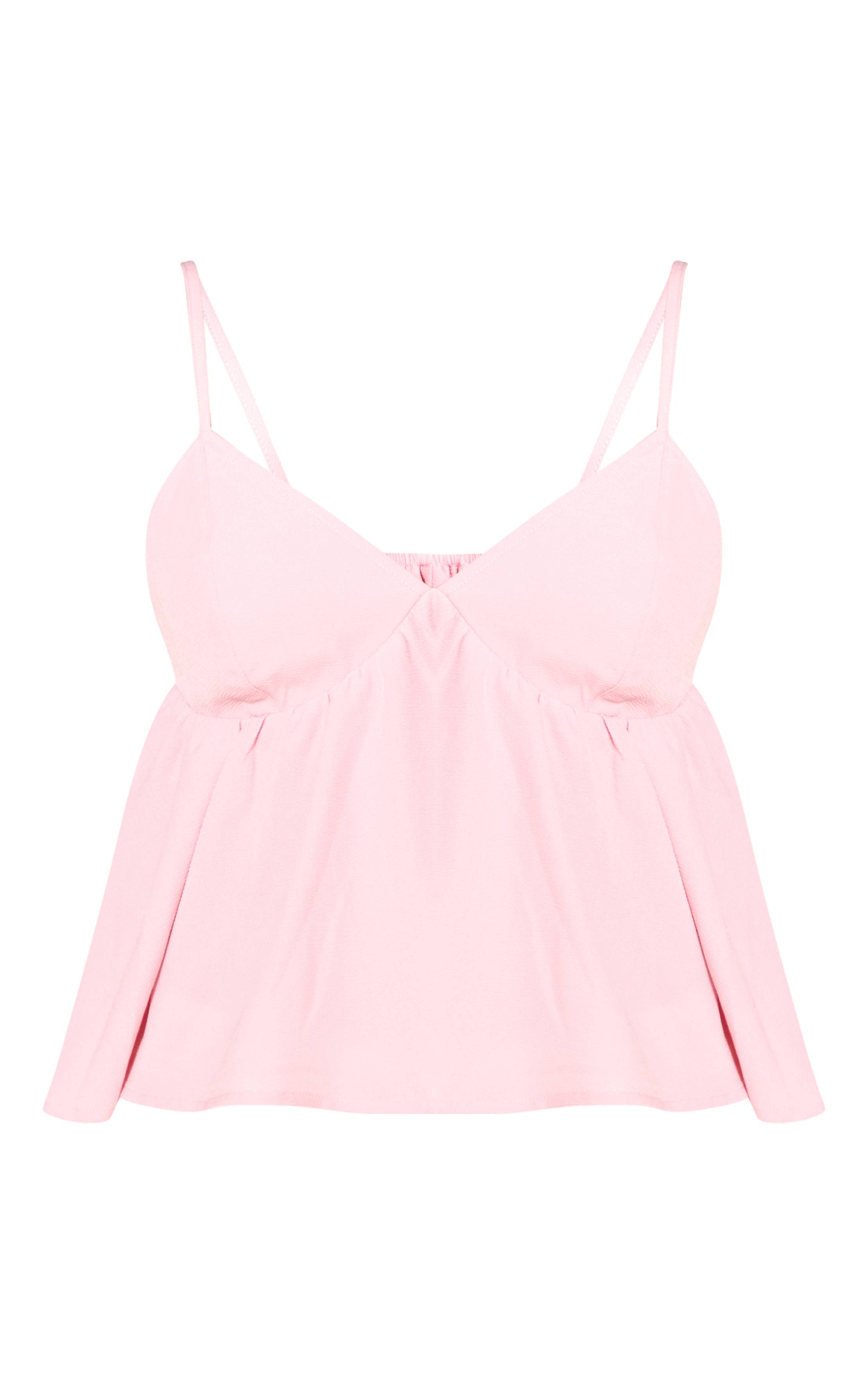 Rose Bébé Caraco Fluide En Tissu Tissé