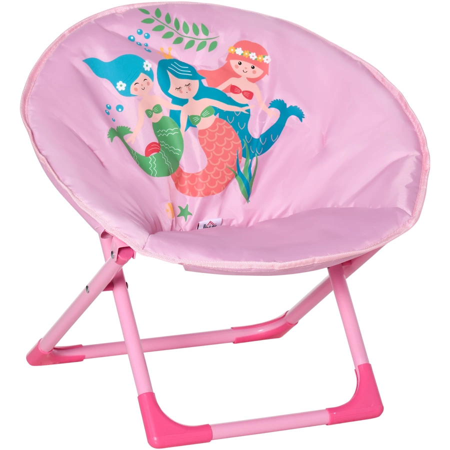 HOMCOM Campingstuhl mit Faltbarkeitsfunktion rosa