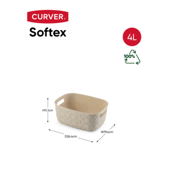 Curver Softex Mand – 4L White