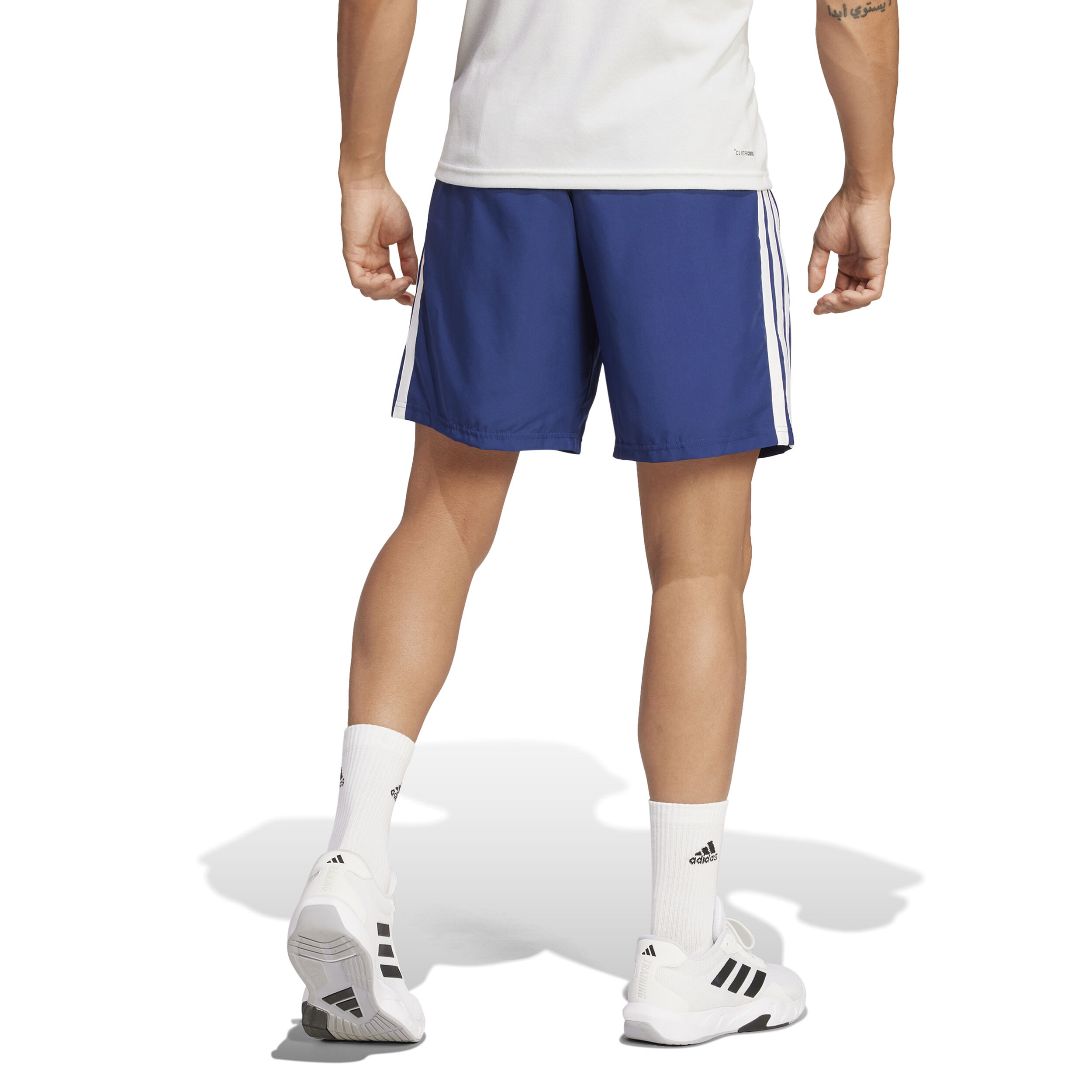 adidas Taining Essentials 3 Stripes Woven 7in Shorts Hommes - Bleu Foncé