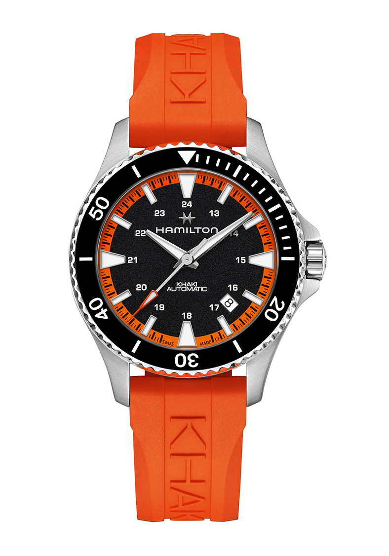 Hamilton Khaki Navy Scuba Auto Orange H82395331
