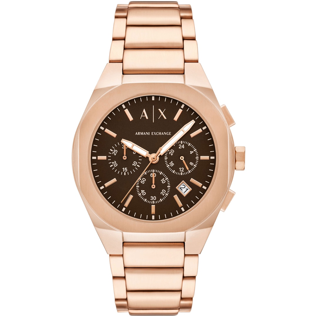 Armani Exchange Rafael Chronograph Rosé / Braun 42mm