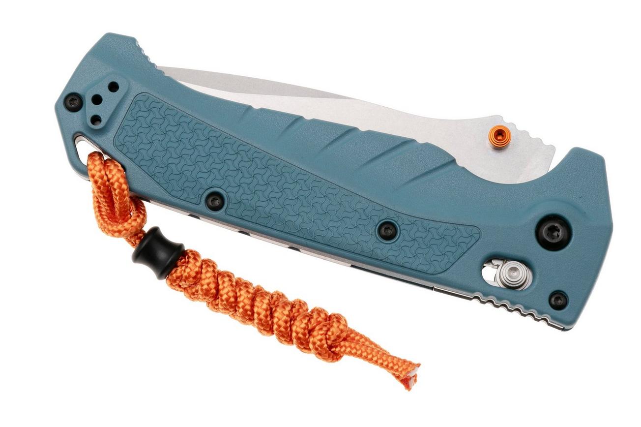 Benchmade Adira 18060S CPM MagnaCut, Depth Blue Grivory, Serrated zakmes