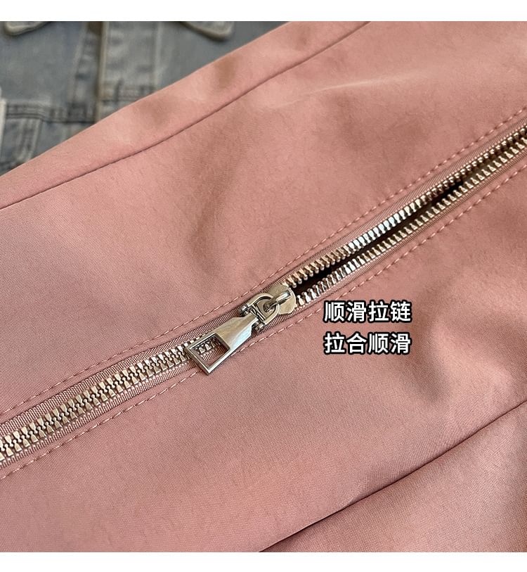 HOVERUP - Effen nylon crossbodytas