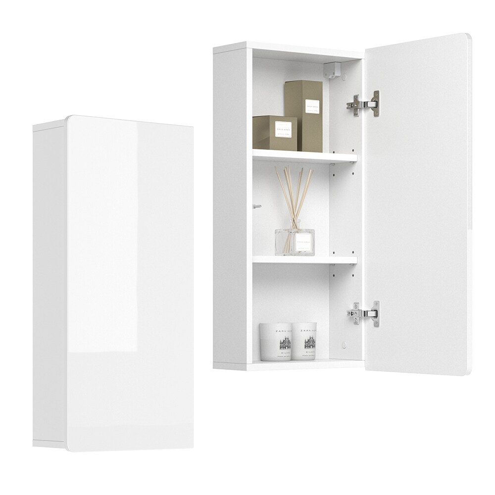 Vicco Hängeschrank Badschrank Badezimmerschrank Izan Weiß Badmöbel Fächer Ablage