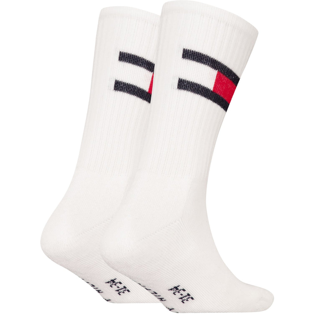 Køb Tommy Hilfiger White Th Kids Strømpe 2P Flag