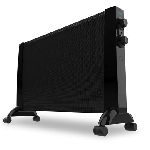Panneau rayonnant mécanique avec Thermostat ajustable 2400W noir Cecot