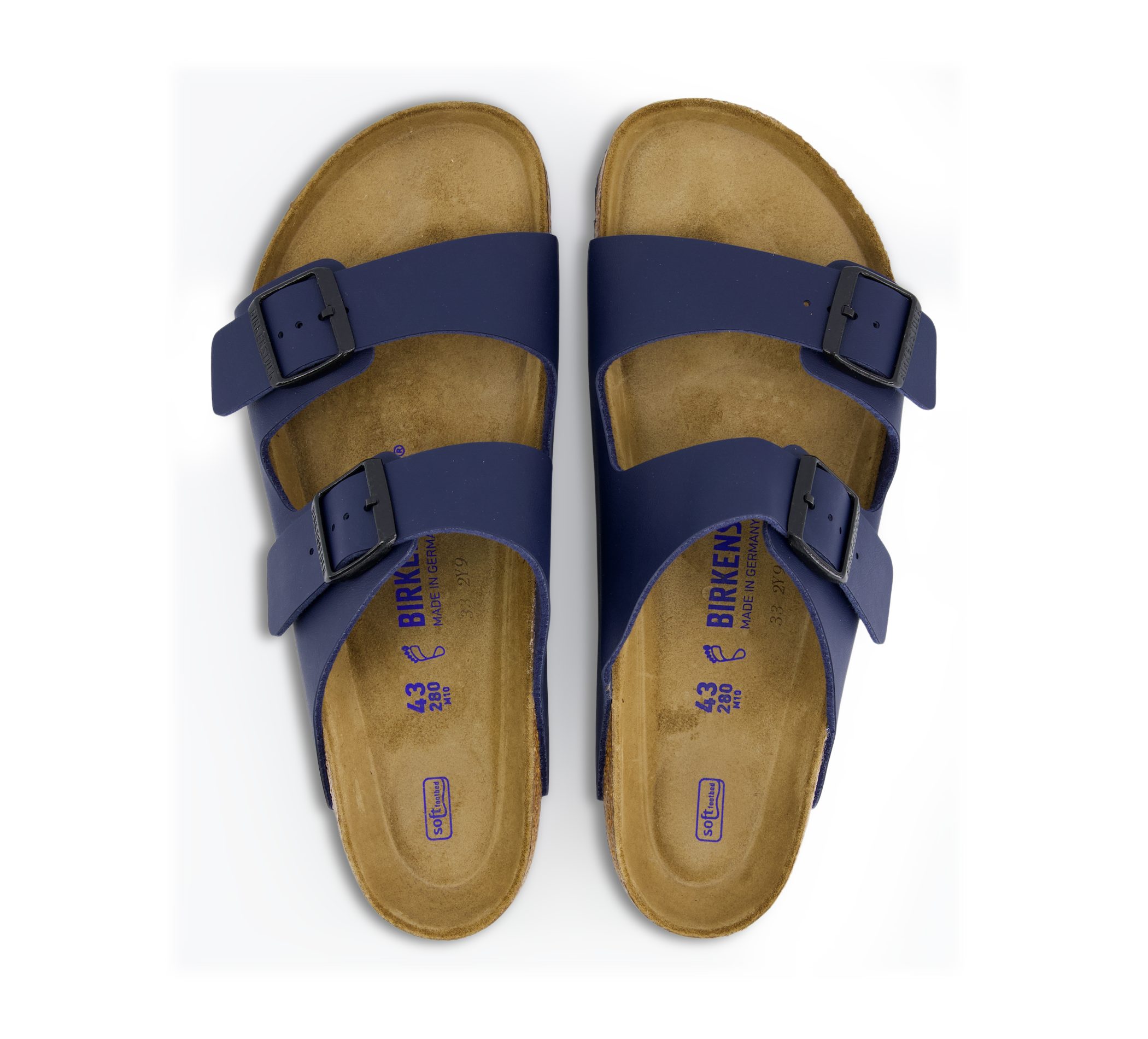 Birkenstock Arizona - Offene Hausschuhe blau