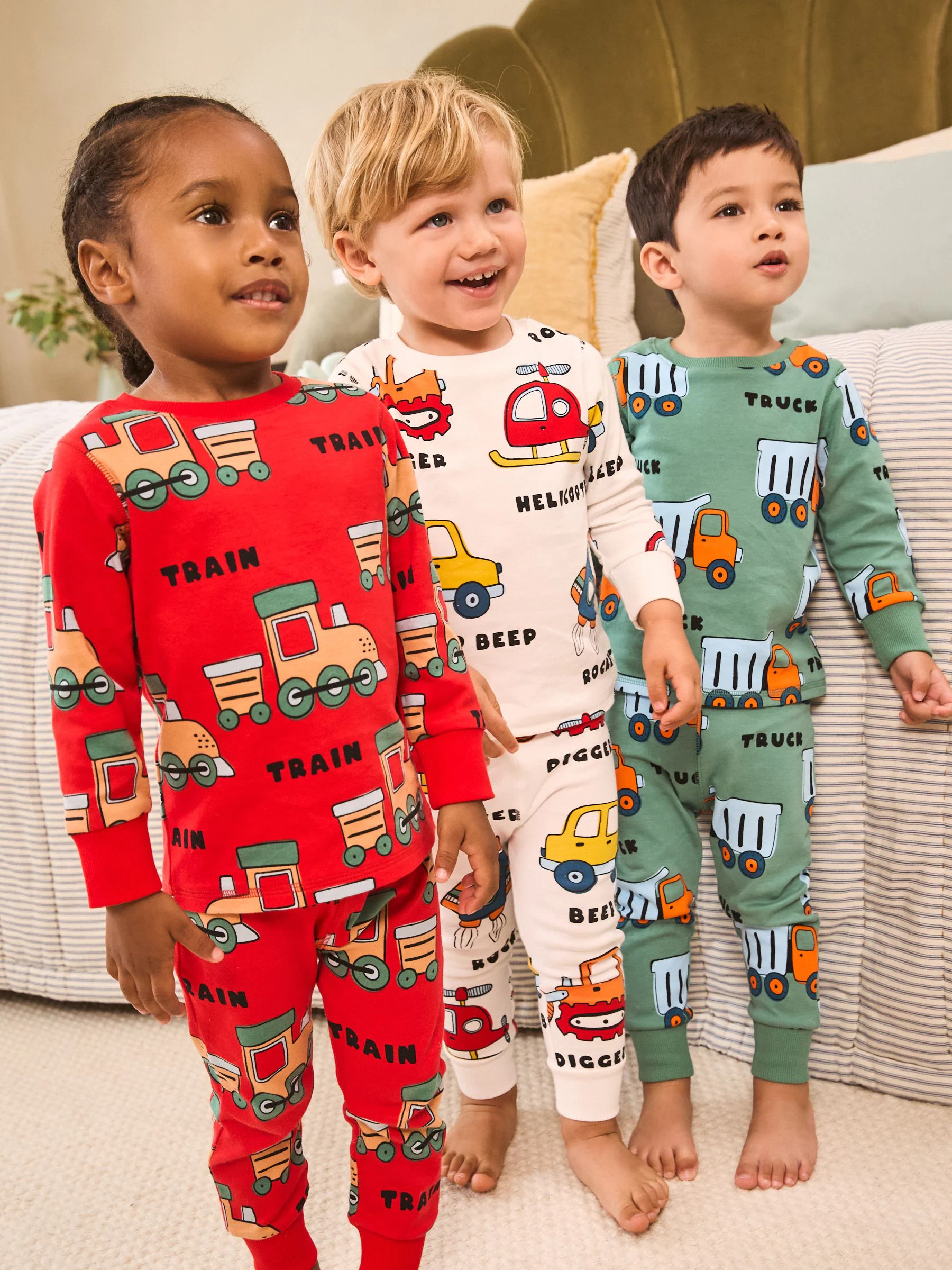 Multi - Mini Knusse Pyjama's 3 Set (9mnd-10jr)