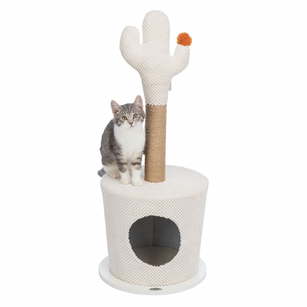 Nid agréable pour chat avec cactus 36x84 cm crème