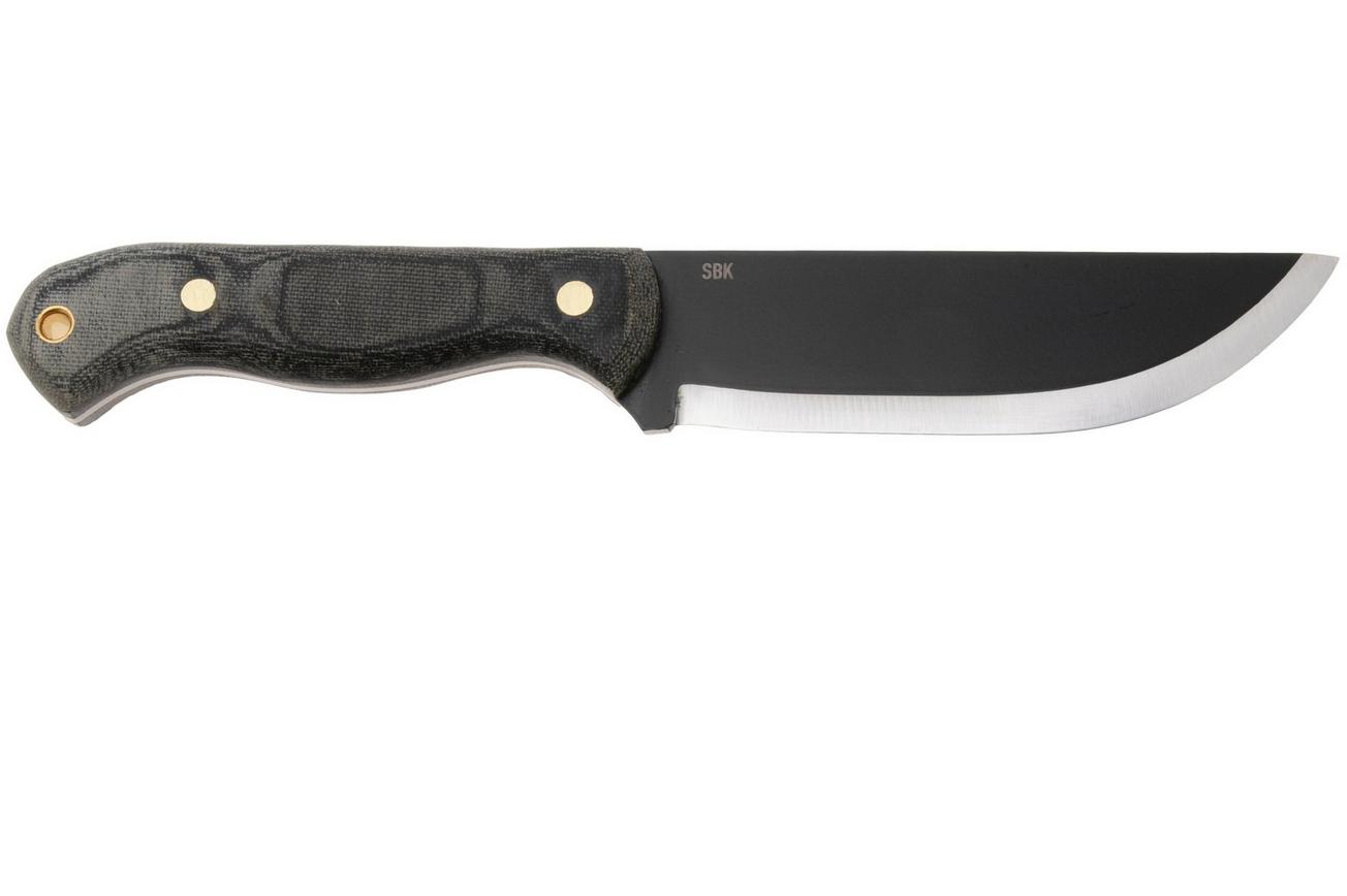 Condor SBK CTK3940-5.28HC, Black 1075 Carbon Steel, Black Micarta, vaststaand mes, Julio Diez design