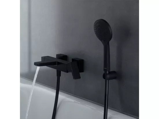 Pommeau de douche DURAVIT Universal 11 cm 3 jets noir mat