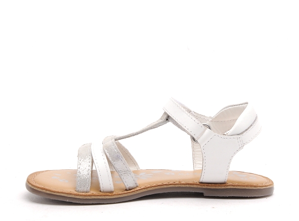 Kickers nu pieds enfant diamanto blanc